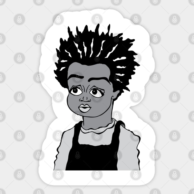 OUR GANG'S BUCKWHEAT Sticker by cartoonistguy